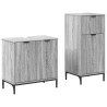 Ensemble de mobilier de salle de bain 2 pcs Gris Sonoma 580822580822