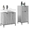 Ensemble de mobilier de salle de bain 2 pcs Gris Sonoma 580822580822