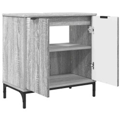 Ensemble de mobilier de salle de bain 2 pcs Gris Sonoma 580822580822