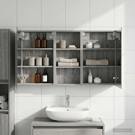 Ensemble de Meubles de Salle de Bain 3 pcs 110 x 10,5 x 60,5 cm 580824580824