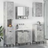 Ensemble de mobilier de salle de bain avec tiroir Gris béton 580825580825
