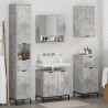 Ensemble de mobilier de salle de bain avec tiroir Gris béton 580825580825