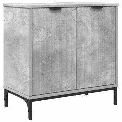 Ensemble de mobilier de salle de bain avec tiroir Gris béton 580825580825