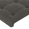Tête de lit à LED Gris foncé 180x5x118/128 cm Velours 580829580829