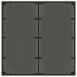 Ensemble de repas extérieur 3 pcs Noir et blanc crème 580831580831