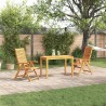 Ensemble de salle à manger pour jardin 3 pcs Marron 580834580834