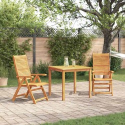Ensemble de salle à manger pour jardin 3 pcs Marron 580835580835