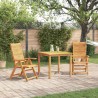 Ensemble de salle à manger pour jardin 3 pcs Marron 580835580835