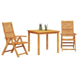 Ensemble de salle à manger pour jardin 3 pcs Marron 580835580835