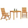 Ensemble de salle à manger pour jardin 3 pcs Marron 580835580835