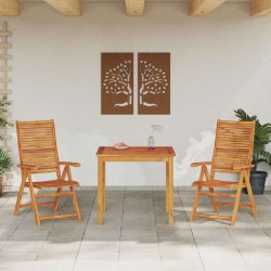Ensemble de salle à manger pour jardin 3 pcs Marron 580835580835