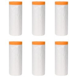 Tapis de protection avec bande adhésive 6 pcs 270 x 1600 cm 580841580841