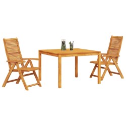 Ensemble de salle à manger pour jardin 3 pcs Marron 580847580847