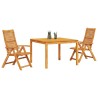 Ensemble de salle à manger pour jardin 3 pcs Marron 580847580847