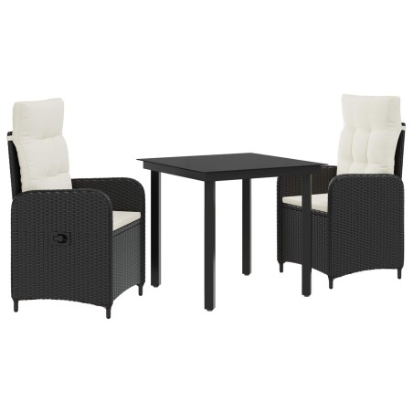 Ensemble de Tables Basses 3 pcs Noir et blanc crème 580849580849