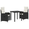 Ensemble de Tables Basses 3 pcs Noir et blanc crème 580849580849