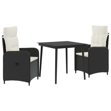 Ensemble de Tables Basses 3 pcs Noir et blanc crème 580851580851