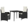 Ensemble de Tables Basses 3 pcs Noir et blanc crème 580851580851