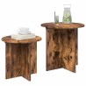 Ensemble de tables d'appoint 2 pcs Chêne Fumé Bois d’ingénierie 580852580852
