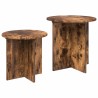 Ensemble de tables d'appoint 2 pcs Chêne Fumé Bois d’ingénierie 580852580852