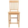 Tabourets de bar (lot de 2) en bois massif naturel et caoutchouc 580853580853