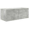 Ensemble meuble TV 2 pcs Gris béton Bois d'ingénierie 580855580855