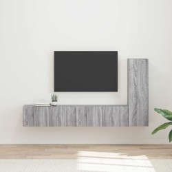 Ensemble meuble TV 3 pcs Gris Sonoma Bois d'ingénierie 580860580860