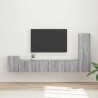 Ensemble meuble TV 3 pcs Gris Sonoma Bois d'ingénierie 580861580861