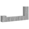 Ensemble meuble TV 3 pcs Gris Sonoma Bois d'ingénierie 580861580861