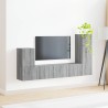 Ensemble meuble TV 3 pcs Gris Sonoma Bois d'ingénierie 580861580861