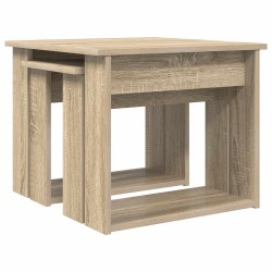 Ensemble de tables basses 2 pcs Chêne Sonoma Bois d'ingénierie 580863580863
