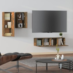 Ensemble de meubles TV 4 pcs Chêne fumé Bois d'ingénierie 580865580865