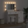 Table de Toilette avec tiroir 2 pcs Blanc Bois d'ingénierie 580866580866