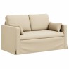 Ensemble de Canapés 2 pcs Crème 139 x 78 x 80 cm tissu 580868580868