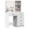 Table de Toilette avec tiroir 2 pcs Blanc 50 x 41 x 135 cm 580870580870