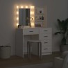 Table de Toilette avec tiroir 2 pcs Blanc 50 x 41 x 135 cm 580870580870