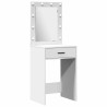 Table de Toilette avec tiroir 2 pcs Blanc 50 x 41 x 135 cm 580870580870