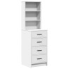 Table de Toilette avec tiroir 2 pcs Blanc 50 x 41 x 135 cm 580870580870