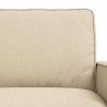 Ensemble de Canapés 2 pcs Crème 222 x 80 x 82 cm tissu 580873580873