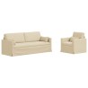 Ensemble de Canapés 2 pcs Crème 198 x 78 x 80 cm tissu 580874580874