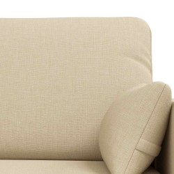 Ensemble de Canapés 2 pcs Crème 198 x 78 x 80 cm tissu 580874580874