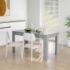Table de salle à manger Gris béton 140x74,5x76 cm Aggloméré 580875580875