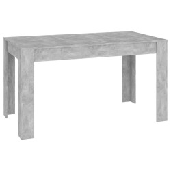 Table de salle à manger Gris béton 140x74,5x76 cm Aggloméré 580875580875