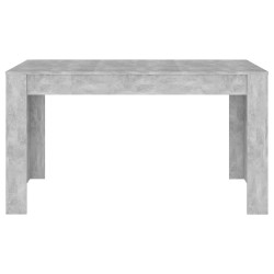 Table de salle à manger Gris béton 140x74,5x76 cm Aggloméré 580875580875