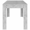 Table de salle à manger Gris béton 140x74,5x76 cm Aggloméré 580875580875