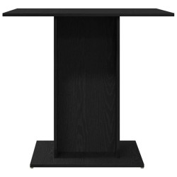 Table de salle à manger en chêne noir 80x80x75 cm bois d'ingénierie 580876580876
