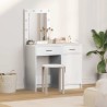 Table de Toilette avec tiroir 2 pcs Blanc 50 x 41 x 135 cm 580879580879