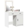 Table de Toilette avec tiroir 2 pcs Blanc 50 x 41 x 135 cm 580879580879