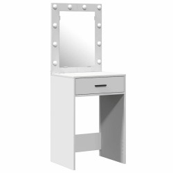 Table de Toilette avec tiroir 2 pcs Blanc 50 x 41 x 135 cm 580879580879