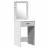 Table de Toilette avec tiroir 2 pcs Blanc 50 x 41 x 135 cm 580879580879